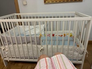 Cuna de madera blanca Ikea Gulliver
