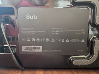Barra Sonido Sonos Arc + Sub Gen 3 Negra