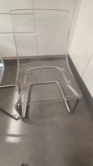 Sillas transparentes Ikea Tobias (2 unidades)