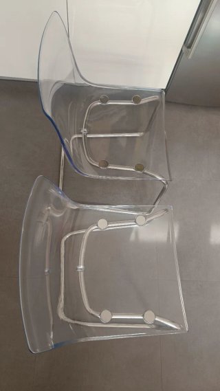 Sillas transparentes Ikea Tobias (2 unidades)