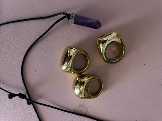 Set gioielli oro e viola