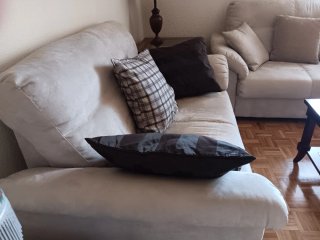 2 Divani Ikea Beige in Tessuto