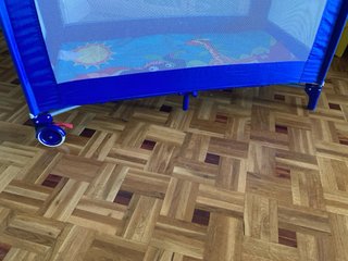 Cuna portátil o parque juegos + colchón plegable