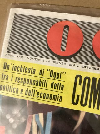 Rivista OGGI Gina Lollobrigida 1966
