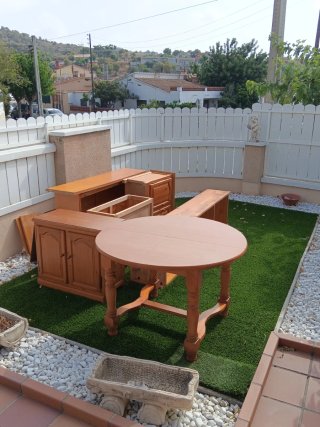 Muebles rústicos de madera