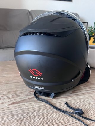 Casco moto Shiro SH-508 Negro Mate talla XL.