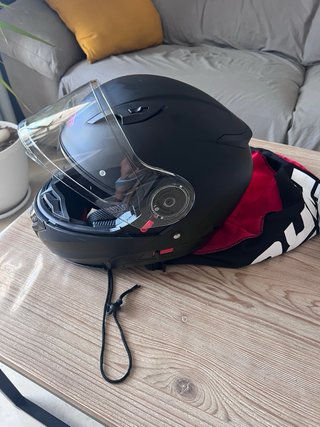 Casco moto Shiro SH-508 Negro Mate talla XL.