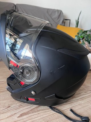 Casco moto Shiro SH-508 Negro Mate talla XL.