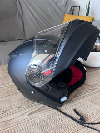 Casco moto Shiro SH-508 Negro Mate talla XL.