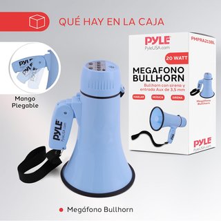 Megáfono Altavoz Portátil 20V Volumen Ajustable