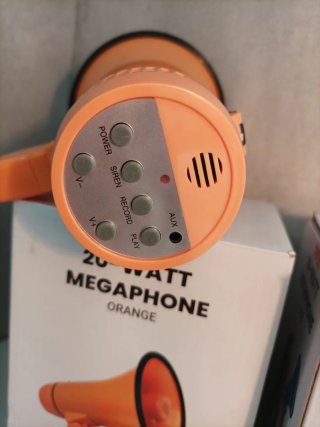 Megáfono Altavoz Portátil 20V Volumen Ajustable