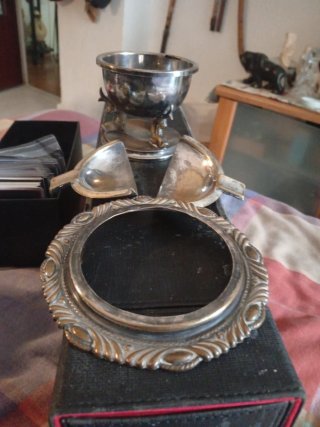 Cenicero vintage de metal
