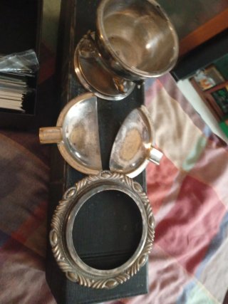 Cenicero vintage de metal