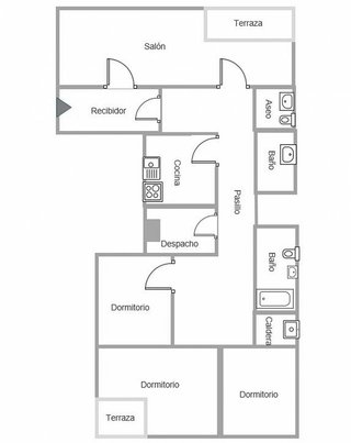 Piso en venta en Centro en Castellón de la Plana