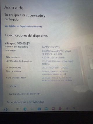 Portatile Lenovo Nero