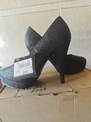Zapatos de fiesta ESP negros talla 38