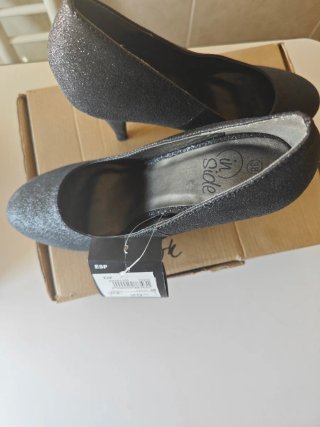 Zapatos de fiesta ESP negros talla 38