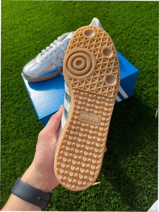 Adidas Samba OG Plata Metálico Cuero Talla 38
