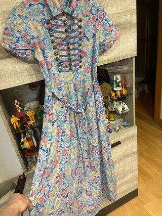 Vestido largo estampado floral
