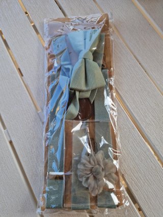 Pajarita y tirantes hombre