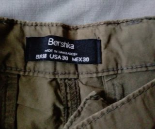 Pantalón corto cargo hombre verde