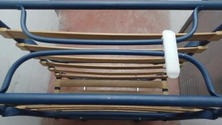 Somier plegable con lamas de madera