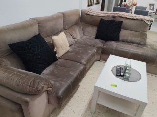 Sofá modular L grande con sus dos pu