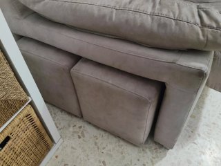Sofá modular L grande con sus dos pu