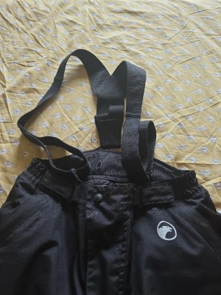 Pantalón de moto de cordura con tirantes