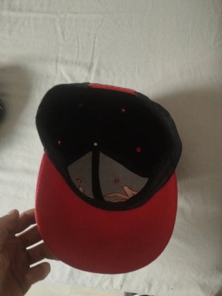 Gorra New York Negra y Roja