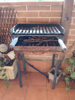 Barbacoa Terraza Mini Metal/Madera