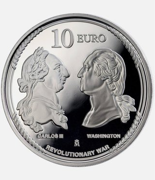 Moneda Águila Calva 10€ España 250 Aniversario
