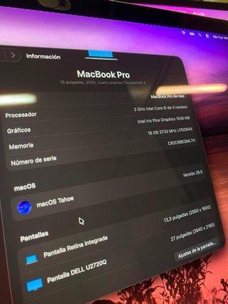 MacBook Pro 2020 16GB RAM/ 500GB SSD 13”