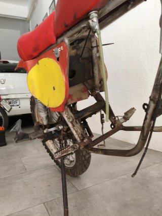 Chasis Gilera GR2 Enduro Rojo/Amarillo