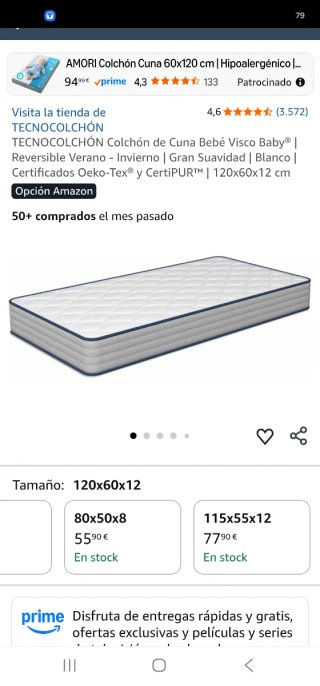 Colchón Cuna Alta Calidad