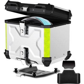 Maleta Moto Aluminio 55L Gris