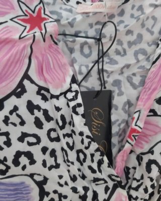Vestido largo estampado floral