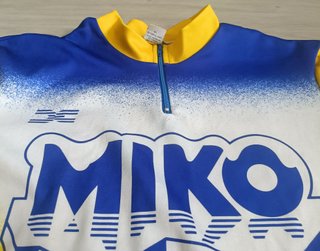 Maillot Ciclismo Vintage Miko Decca Bélgica Talla