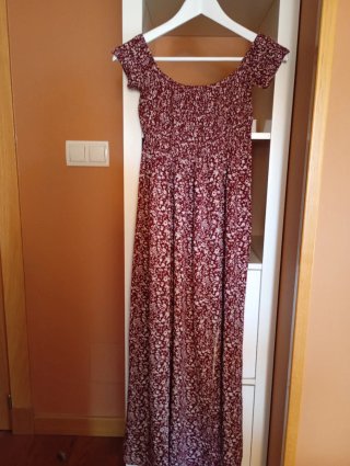 Vestido largo floral talla S