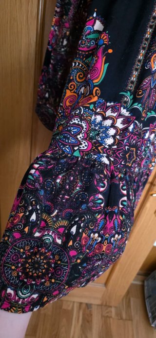 Vestido Venca estampado talla XL