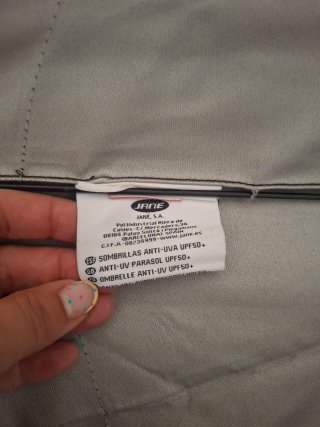 Sombrilla marrón chocolate para carrito de bebé