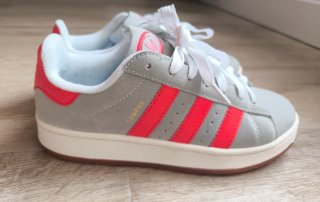 Zapatillas Adidas Campus Gris y Rojo