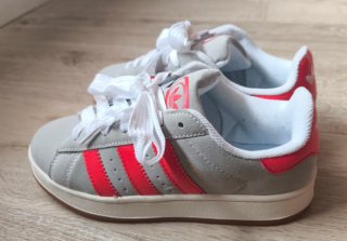 Zapatillas Adidas Campus Gris y Rojo