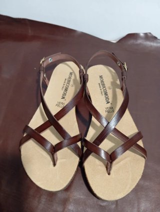 Sandali infradito donna nuovi in vera pelle