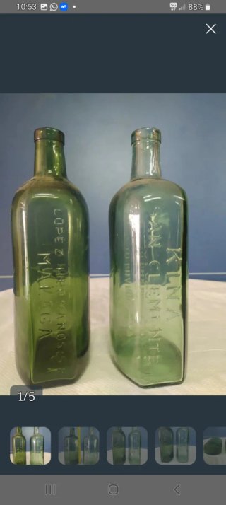 Botellas Kina San Clemente Antiguas