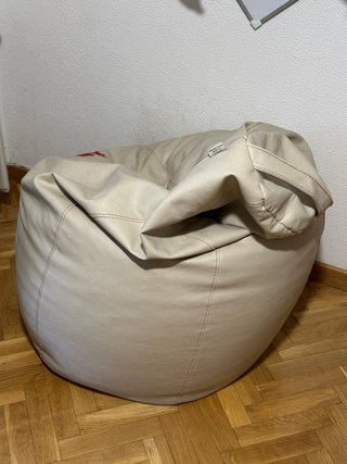Puff Coca-Cola Beige Pelle Sintetica