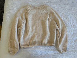 Jersey beige de punto