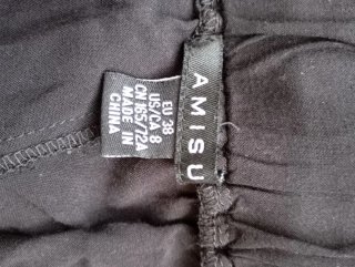 Pantalón corto negro AMISU mujer