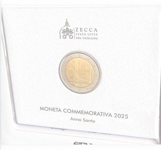 Vaticano 2025 Sede Vacante 2 Euros