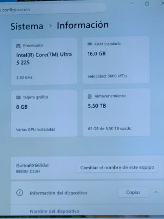 PC Gaming Intel i5 RX 6650XT 16GB 6TB